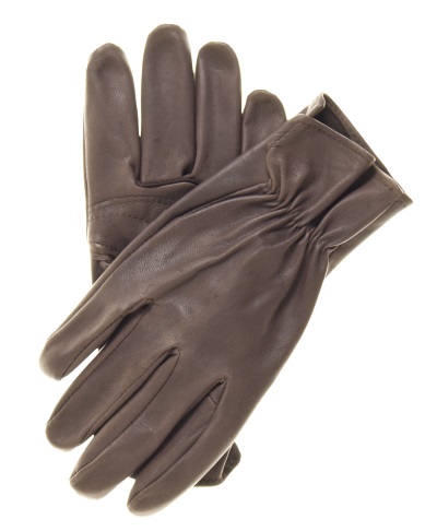 (image for) Black Kangaroo Leather Elastic Back Roper Gloves (Size: 9 1/2)